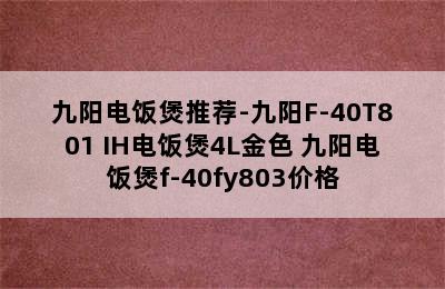 九阳电饭煲推荐-九阳F-40T801 IH电饭煲4L金色 九阳电饭煲f-40fy803价格